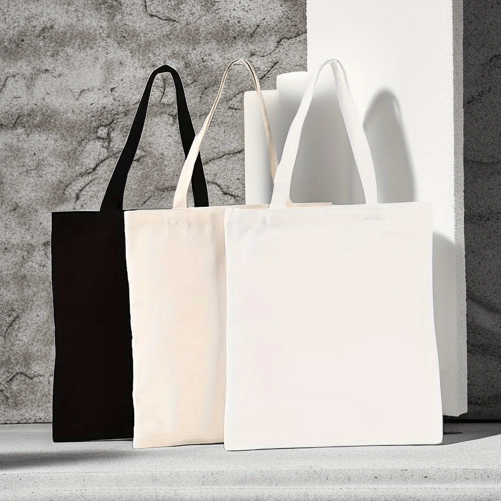 Reusable Large Canvas Tote Bags Women's Bags Blank Multi - Temu