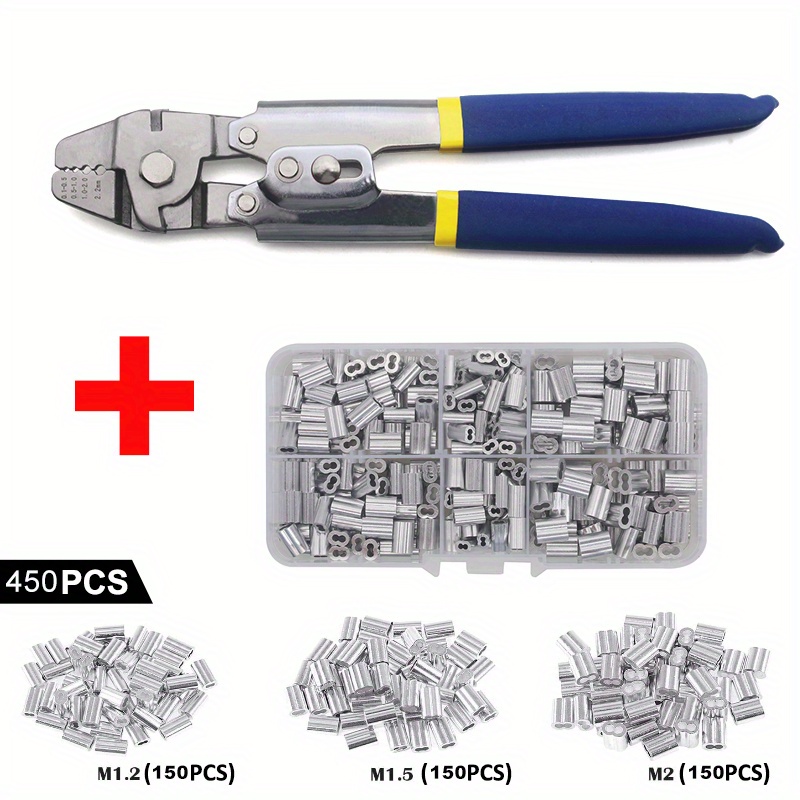 Wire Rope Crimping Fishing Swaging Tool Cable Ferrule Crimps - Temu