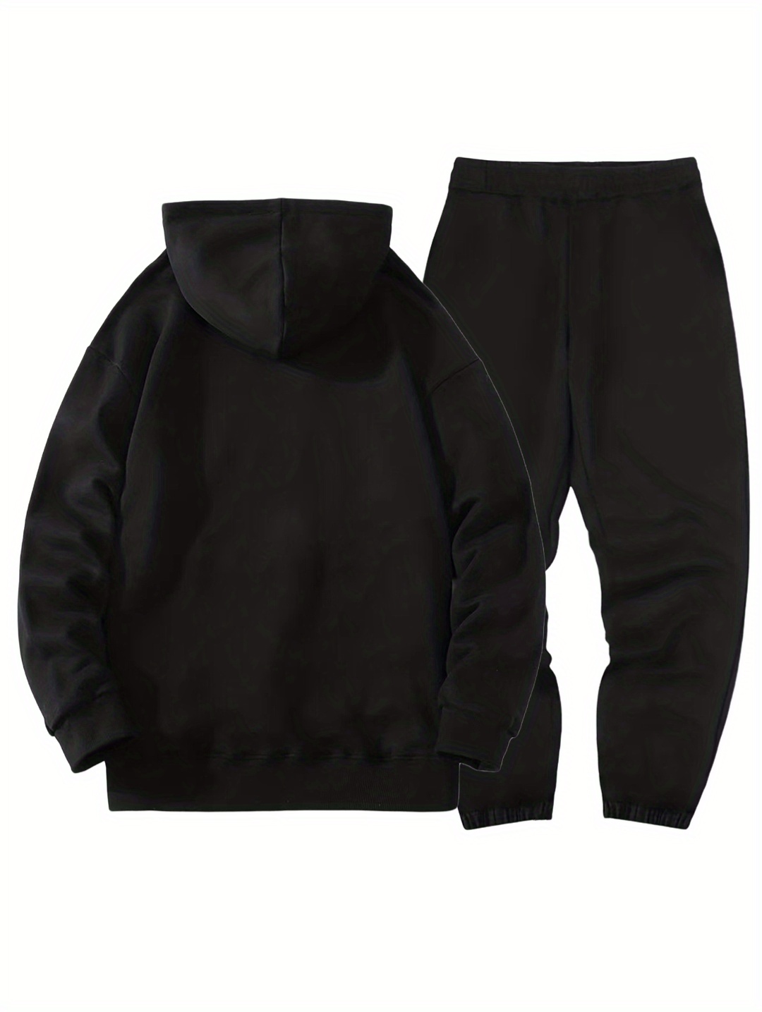 Ensemble Décontracté 2 Pièces Pour Hommes, Sweat-shirt À Capuche Imprimé  «New York» Et Pantalon De Survêtement À Cordon De Serrage, Ensemble Assorti