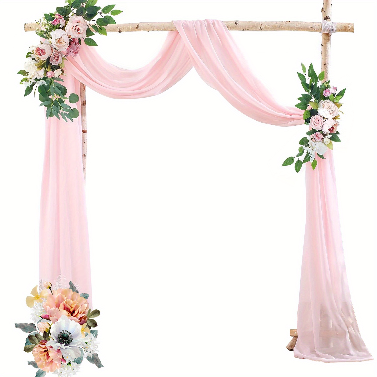 Wedding Arch Drapes Dusty Rose Wedding Arch Draping Fabric - Temu United  Arab Emirates