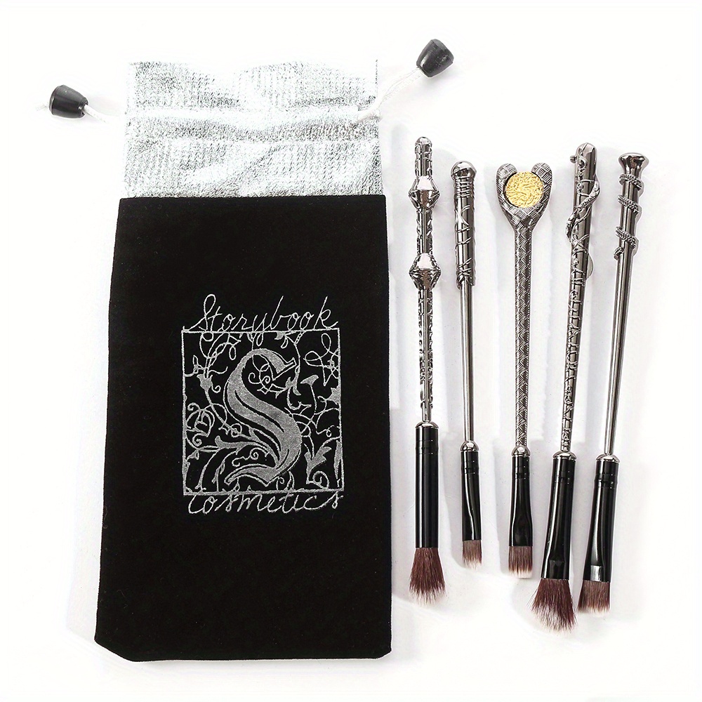 10pcs Silver Magic Eyeshadow Makeup Tools Set Gift For Girls