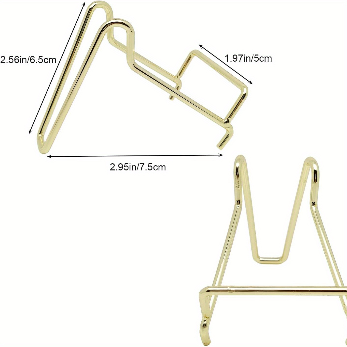 Rock Display Stand Golden Metal Easel Stands Crystals Holder - Temu