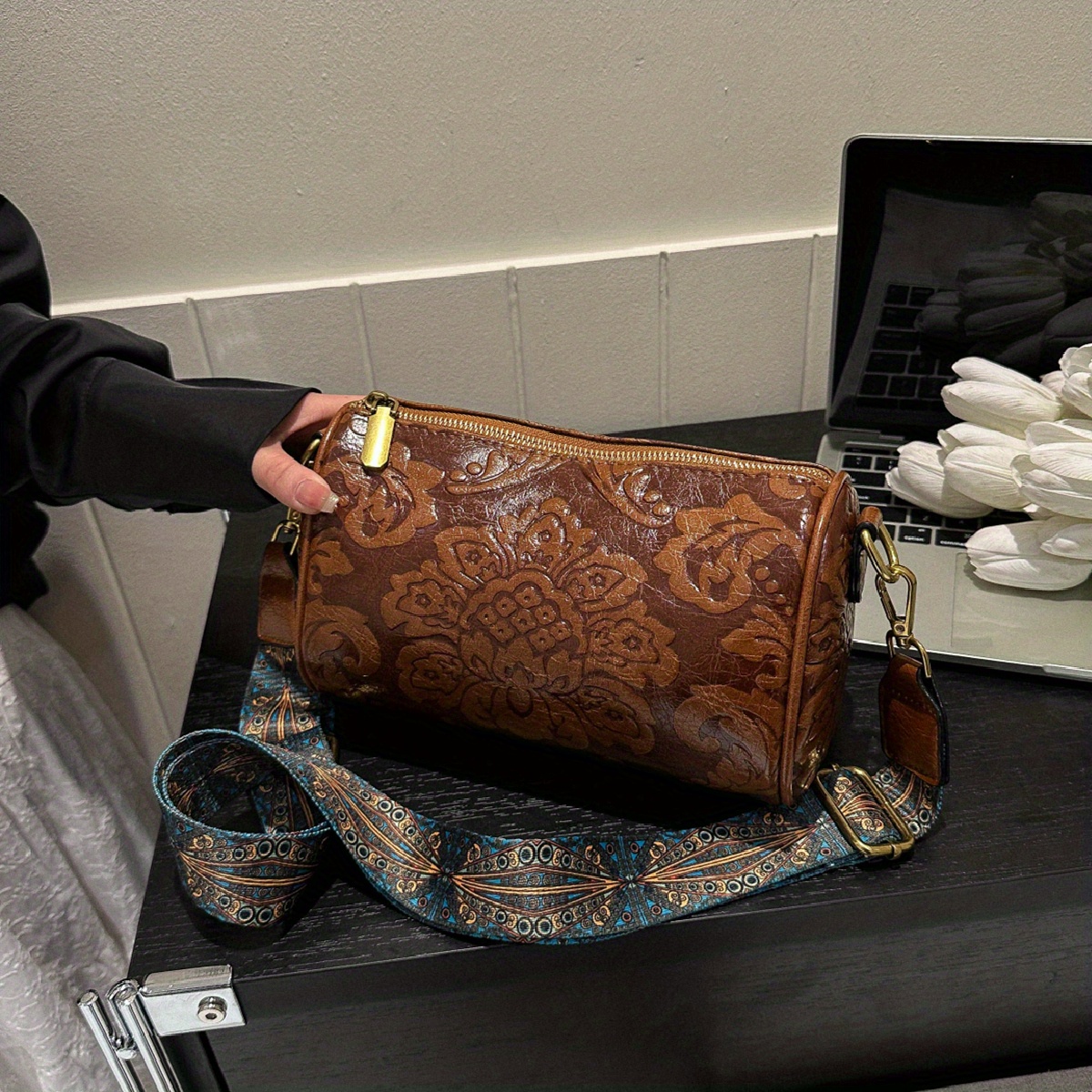 Louis Vuitton bag old flower handbag shoulder bag crossbody