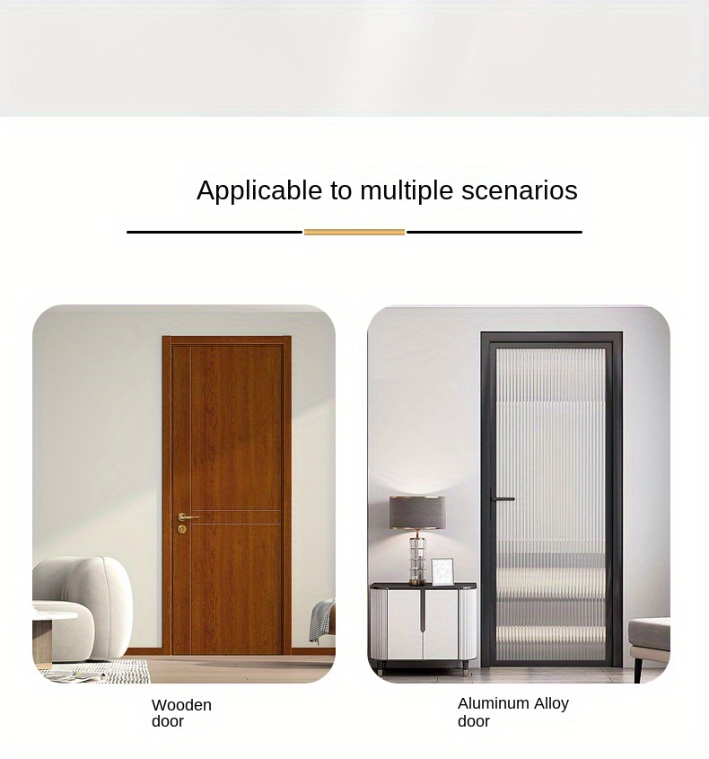 Aluminum Alloy Non punching Door Handle Sliding Door Handle Temu