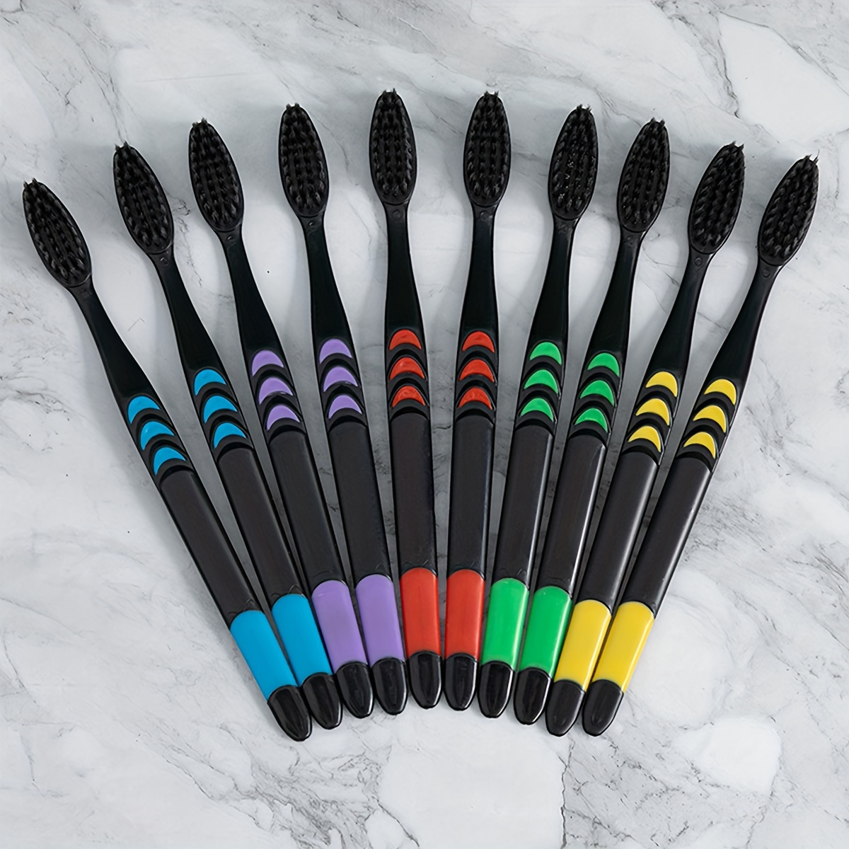 10pcs ultra soft bristle toothbrushes for deep cleaning oral care gentle advanced hygiene solution for adults at home details 4