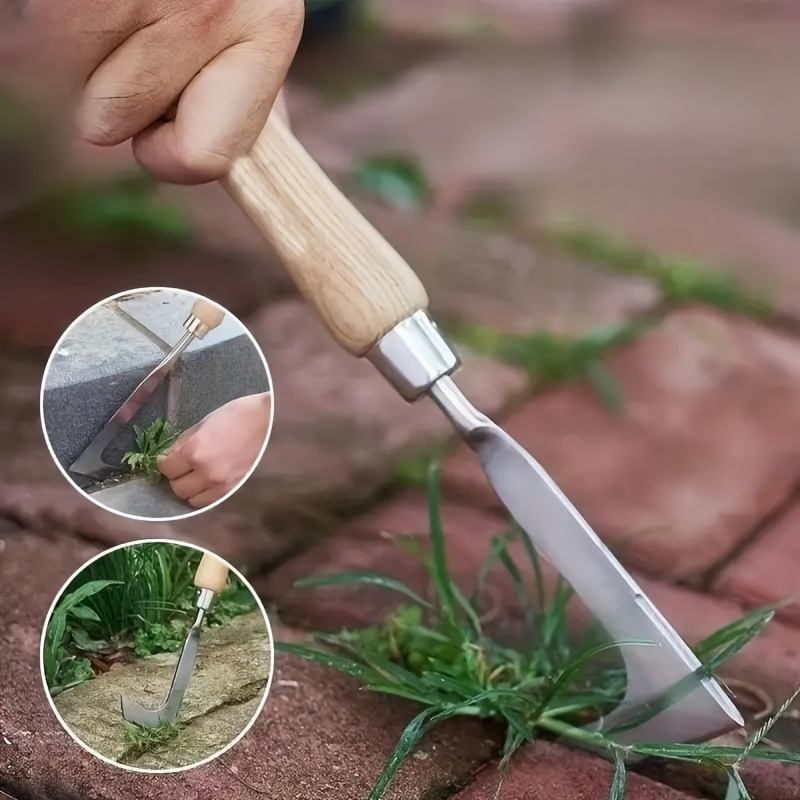 

Heavy-duty Carbon Steel Garden Shovel - Ergonomic Grip, Manual Weeding Tool For Lawn & Yard Care