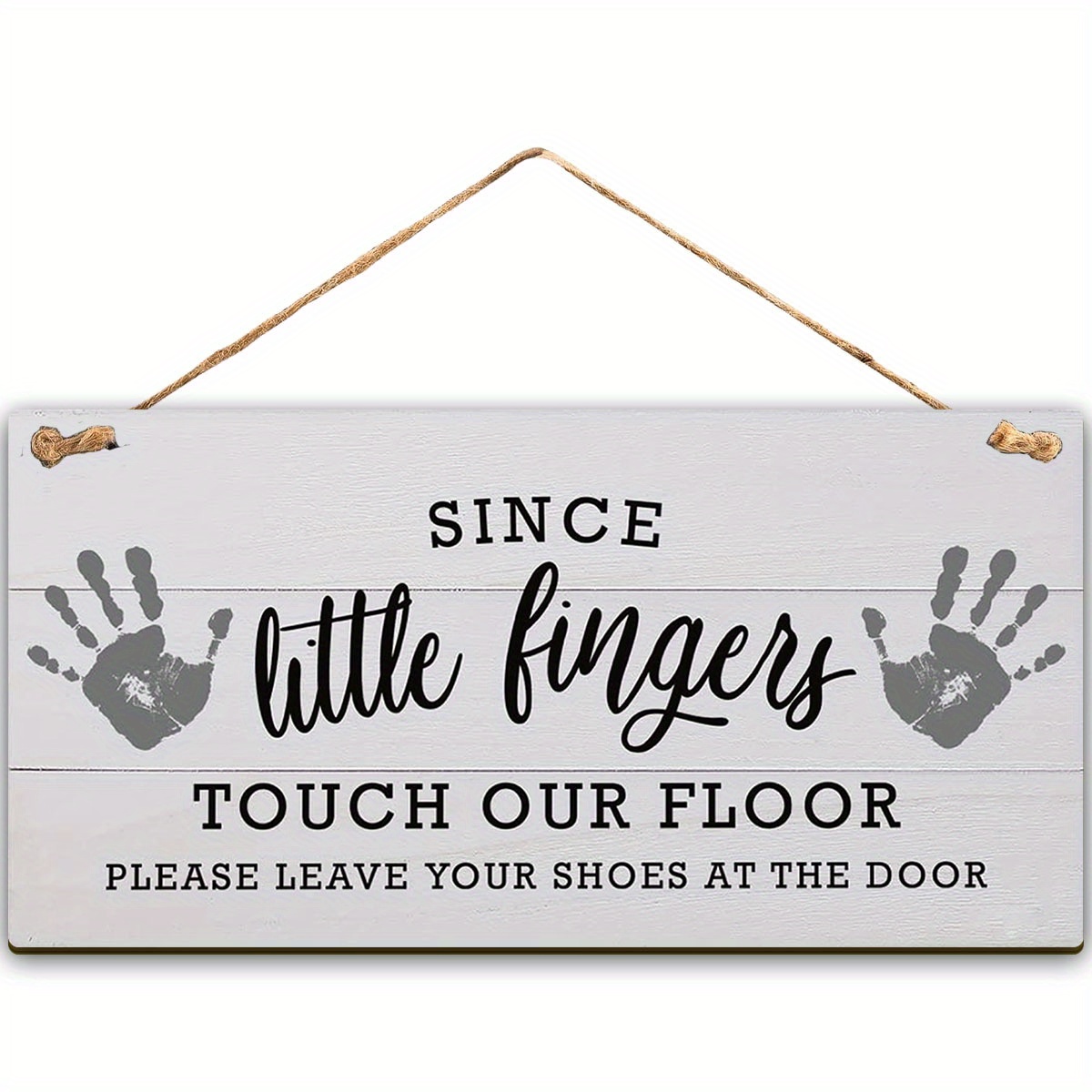 

Since Touch Our Floor Please At The Door - Take Your Shoes Off Sign For Door 6x12 Hanging - Home Decor Signs With Say