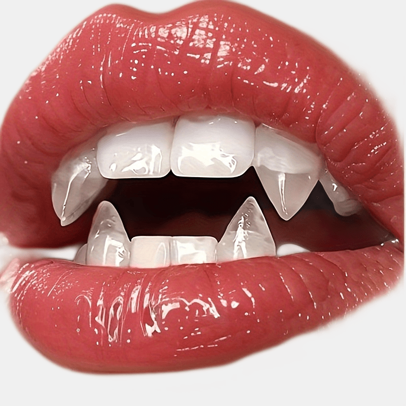 Transparent Teeth Denture Prank Props Gothic Vampire Temu