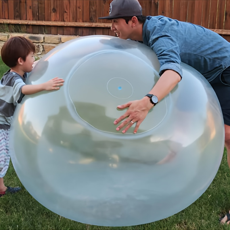 

Aqua Adventure 2-piece Giant Inflatable Bubble Balloons - Transparent, Water-filled Fun For Kids Ages 3-6, Ideal For Family Gatherings & Summer Parties