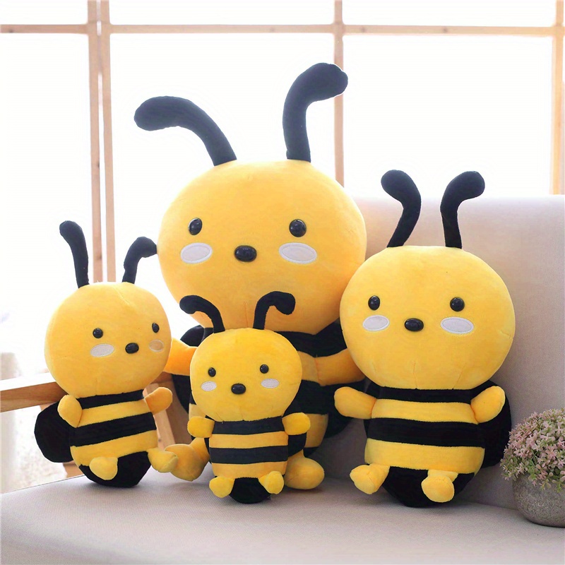 

20cm/7.78in Ultra-soft Kawaii Bee Plush Toy Pillow - Adorable Honey Bee Companion - Perfect For Birthday, Holiday & Summer Party Favors - Heartwarming Gift Idea