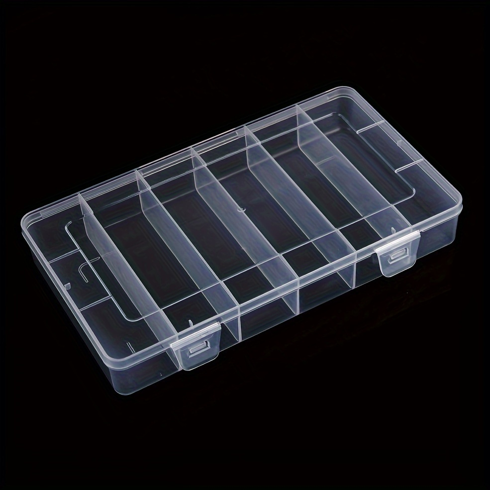 

1pc Clear 6-compartment Eyelash Tool Organizer - Plastic Storage Box With , Waterproof & Odorless, Lash Supplies, Jewelry & Mint Candies