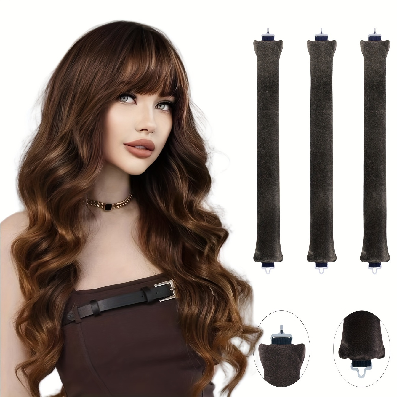 

Sleep-in Velvet Hair Rollers Set For Big Waves - No Heat Hair Curlers For Normal Hair Types - Lazy Curling Rods For Voluminous Curls - In-stock Wholesale Available