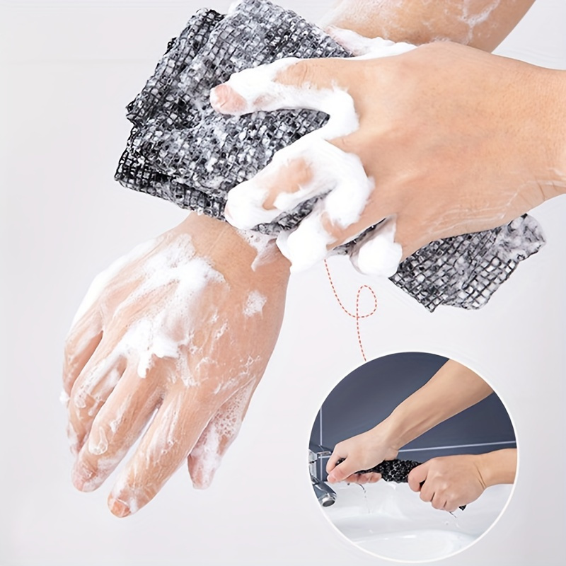   exfoliating bath towel bath brush back scrubber exfoliating scrub sponge   towel for men and women bathroom accessories