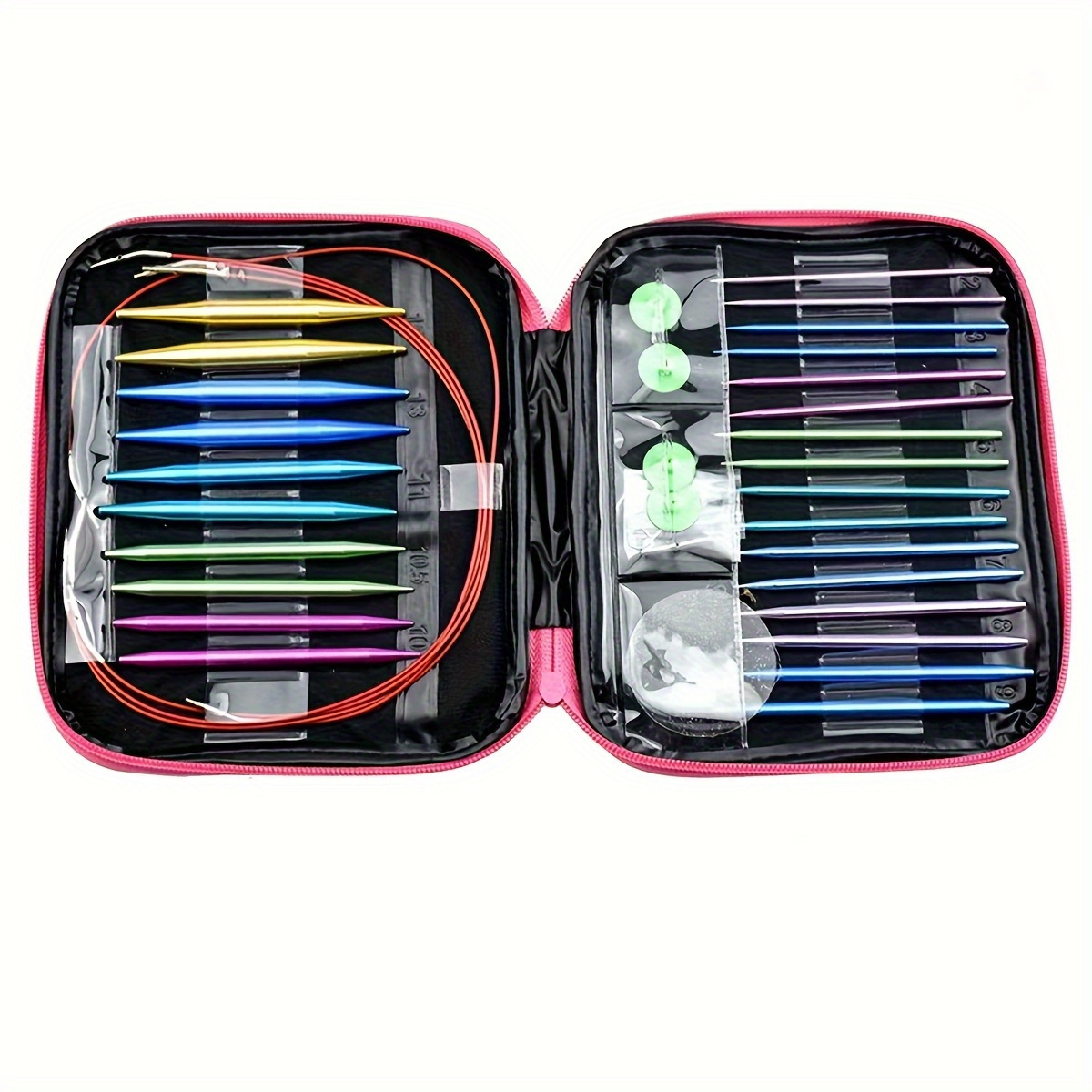 

13pairs Interchangeable Knitting Set Aluminum 2.75mm-10mm Weaving Knitting