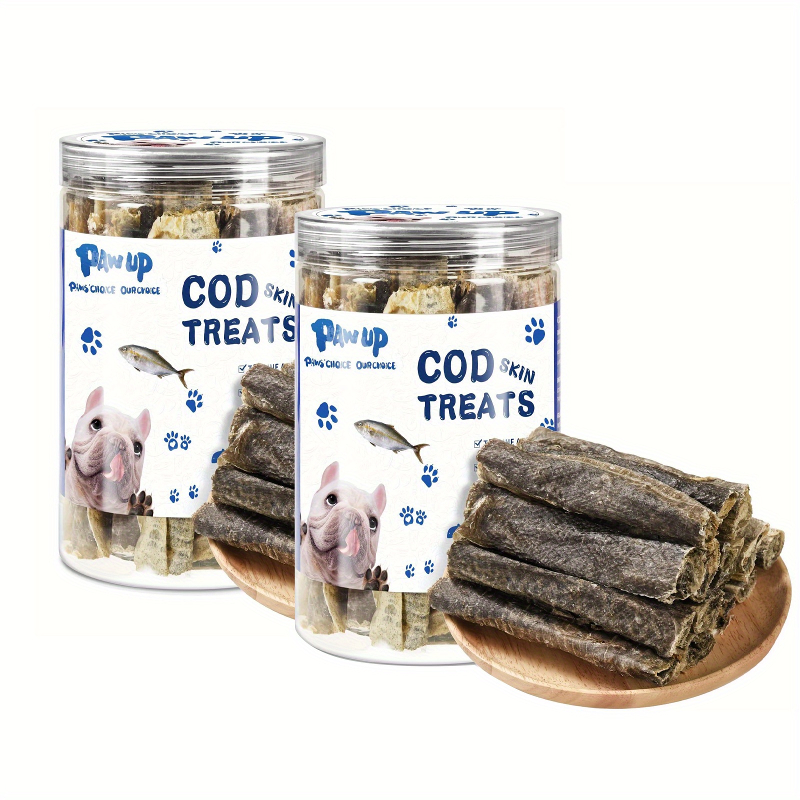 TEMU Dog Treats With Cod Skins