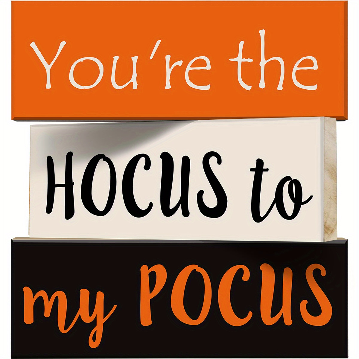 

3pcs Wooden Sign Set - 'you're The To My ' & Welcome Pumpkin Decor, Farmhouse Style Tabletop Accents For Party