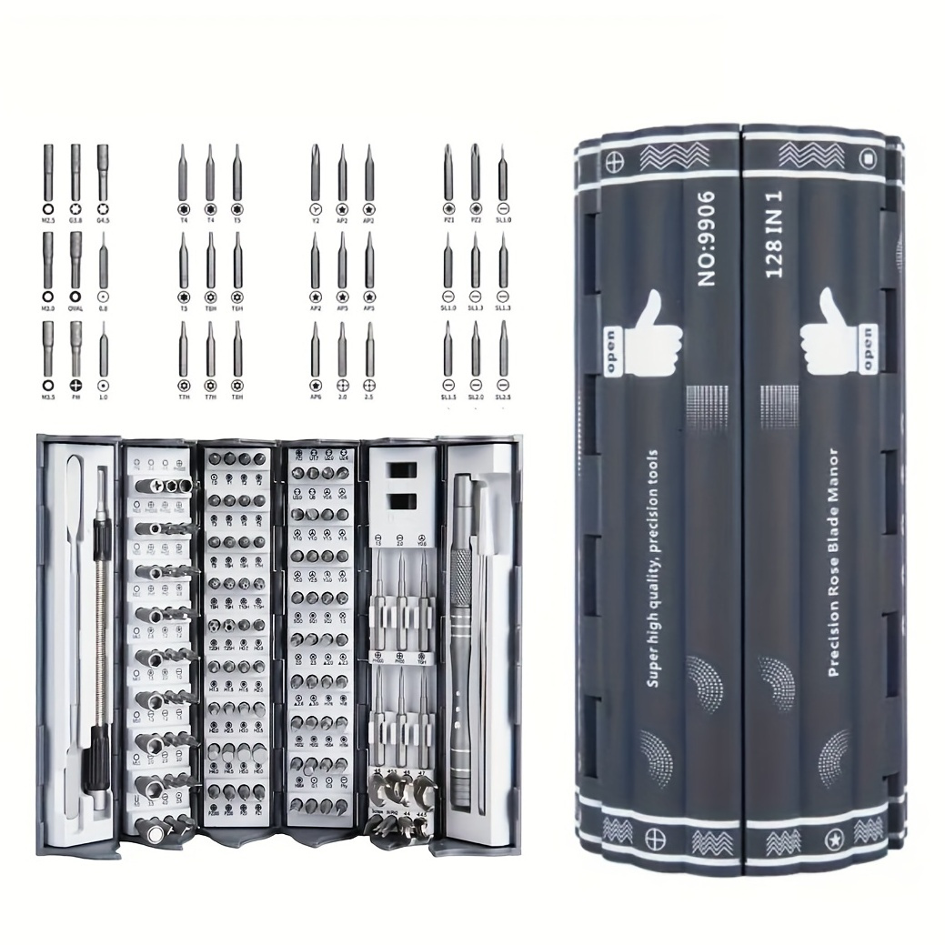128 in 1 multifunctional screwdriver set cross plum - Temu