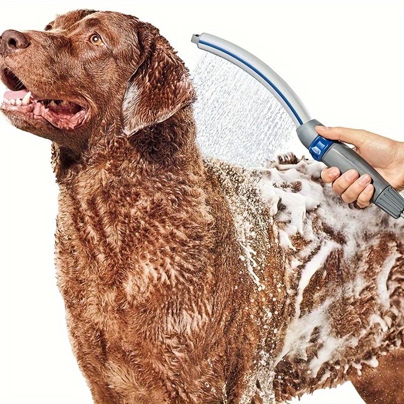 

Adjustable Dog Bathing Sprayer With 2.5m Hose - Multifunctional Pet Grooming Shower Head & Comb Set For Easy Cleaning And Massage Dog Shampoo And Conditioner Dog Bath Brush