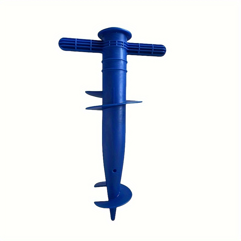 

1pc Plastic Beach Umbrella Sand Anchor, Durable Spike Umbrella Holder Stand, Universal Fit For Sunshade & Fishing Pole, Outdoor Garden & Patio Accessory