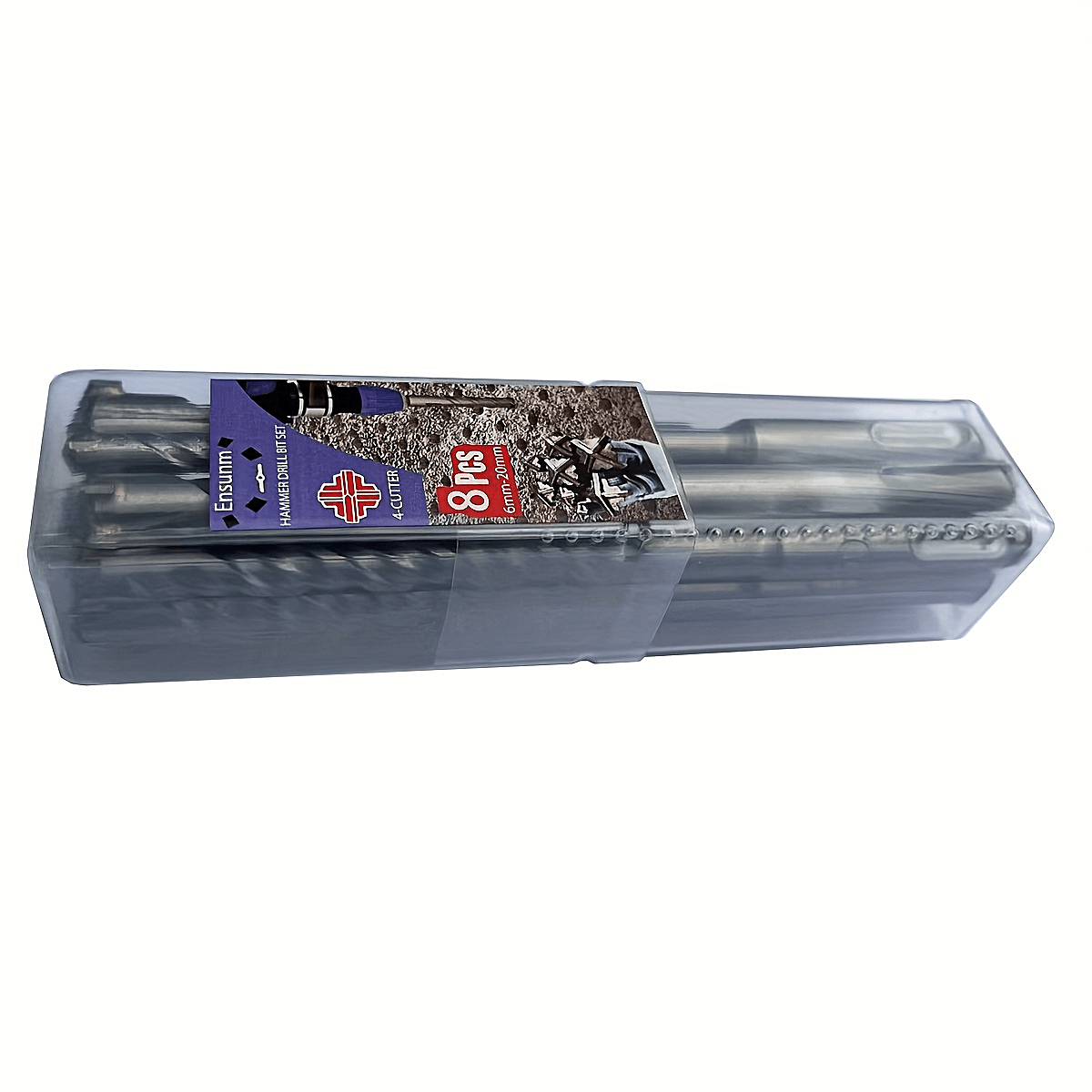 Big Diameter Set Sds Plus Electric Hammer Drill Bit, Cross Head, 160mm, Ideal For Masonry, Concrete, Brick, Stone