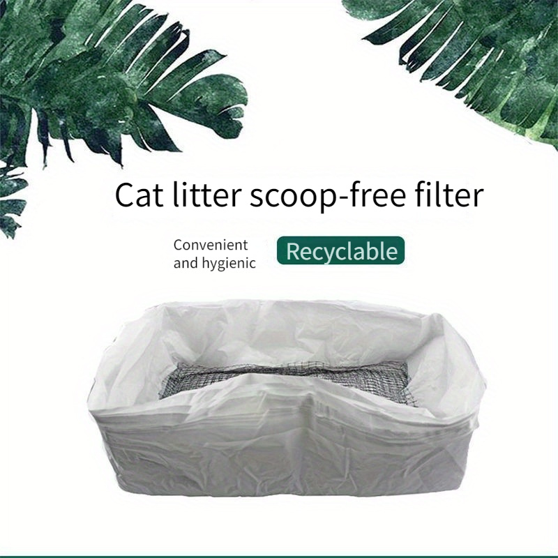 

Disposable Cat Litter Box Filter Bag For Smart, Large Portable No-shovel Cleaning, Thickened & Recyclable, Quick Cleanup