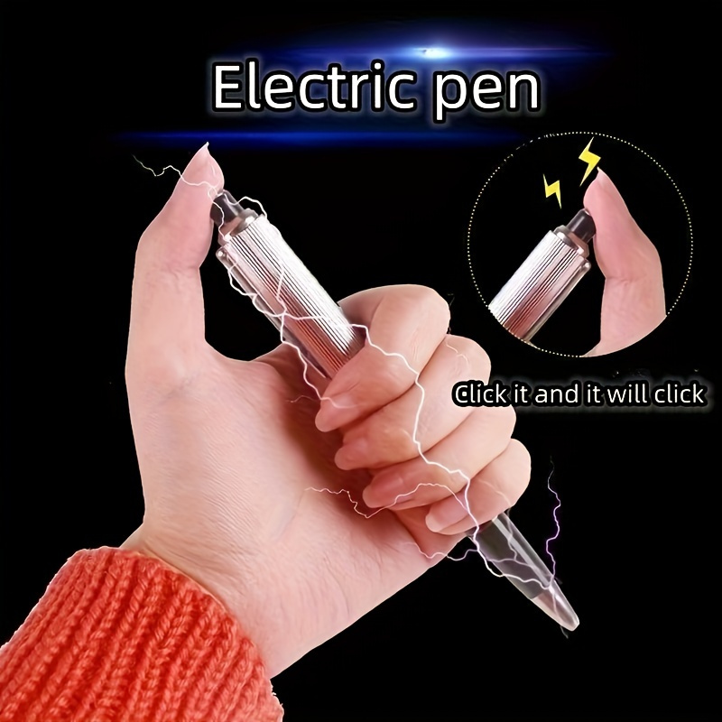 

Electric Shock Pens That Can Write, Ballpoint Pens That Can Shock People Prank Electric Shock Pen, Tricky Funny Novelty Pen Toy For Adults, Christmas, Halloween, Thanksgiving Gift