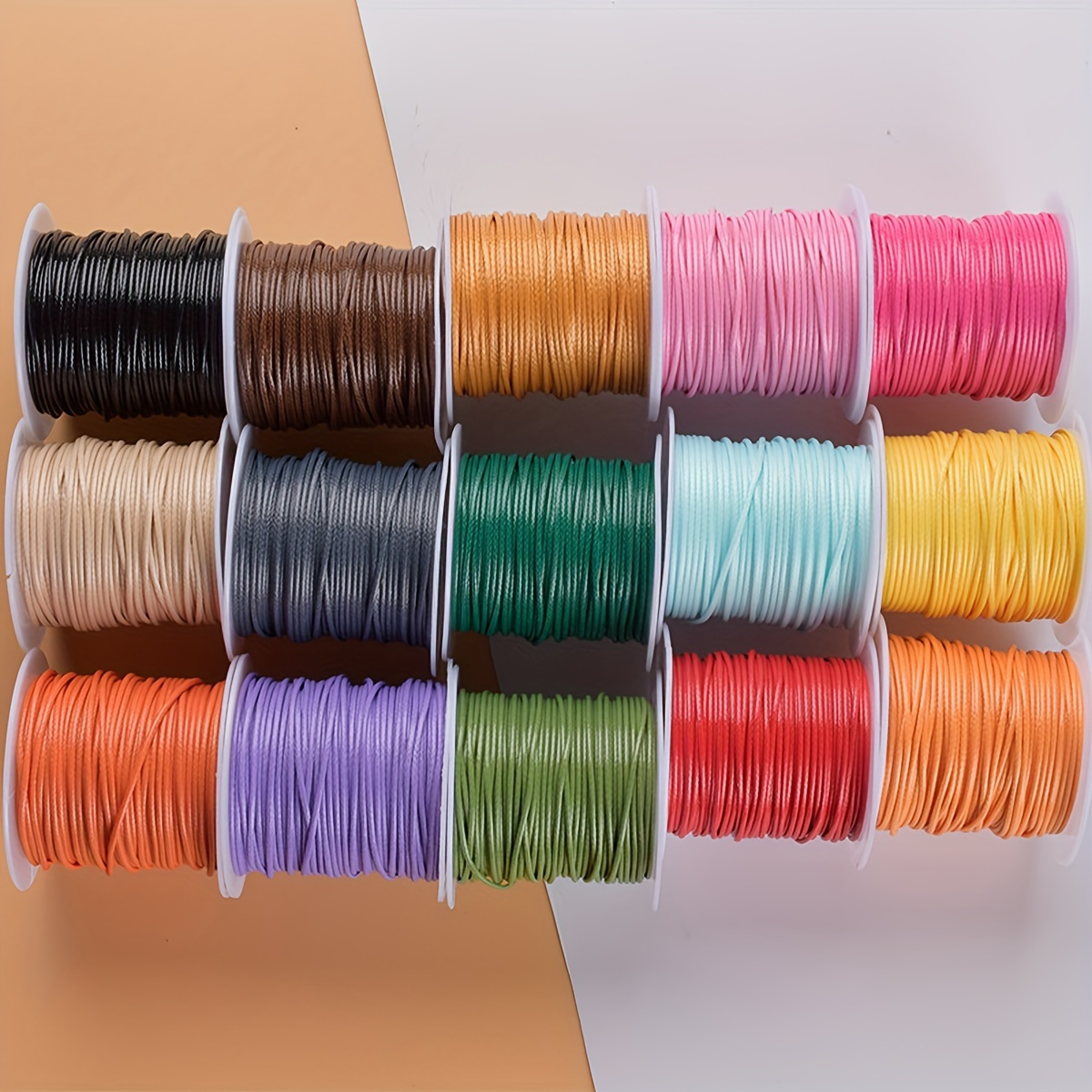 

10pcs Random Colors, 1mm Waxed Cord, 100m Each, Diy Jewelry Making Supplies, For Bracelets, Necklaces, Phone Charms