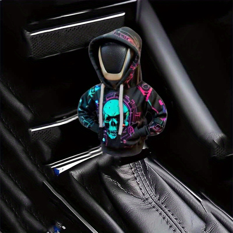 

Cyberpunk Hoodie Car Gear Shift Cover - Cotton, Dustproof Auto Accessory & Decor, Gift