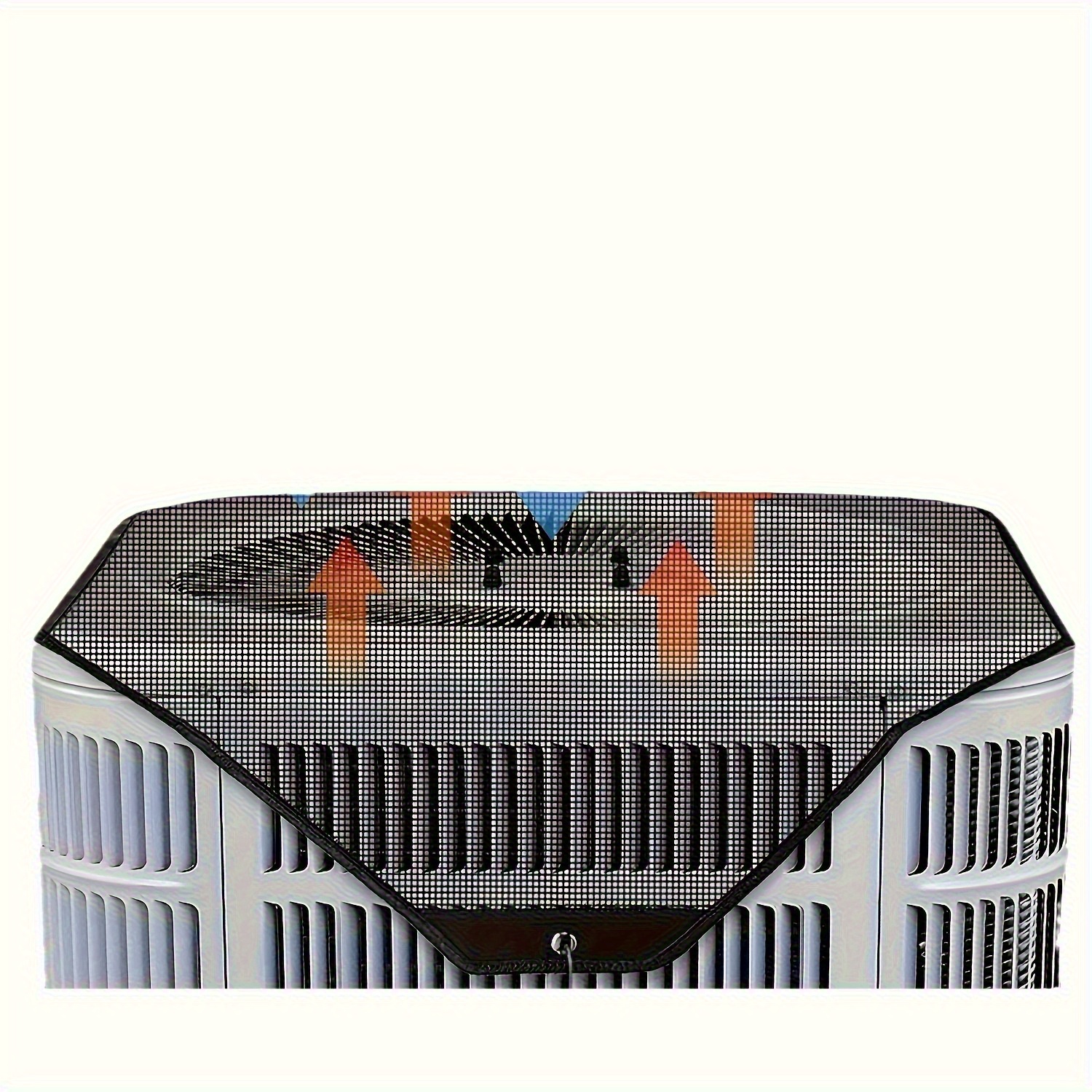 

1pc, Durable Outdoor Air Conditioner Cover Water Resistant Fabric, Windproof Design, Protects Against Dust And Cold Air, Pvc Mesh For Ventilation
