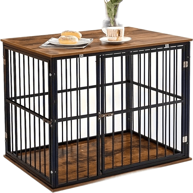 

Dog Crate Furniture For Dogs, Heavy-duty Dog Cage Chew-resistant With Washable Cushion, Small Dog Kennel House For Indoor And Outdoor Use, Modern Side End Table