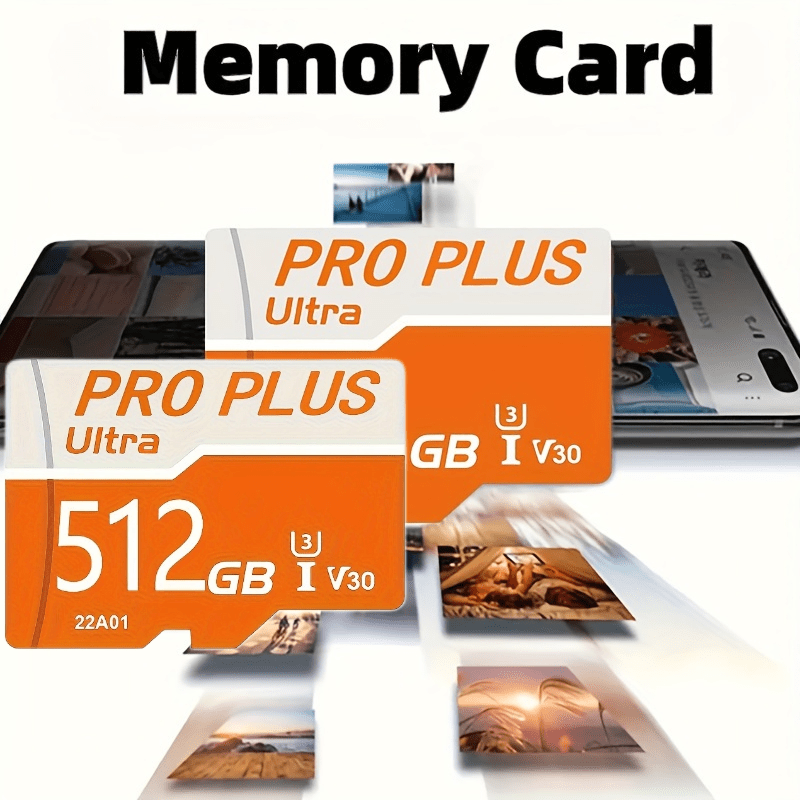 

512gb Ultra High-speed Card V30 - Compatible With Cameras, Smartphones, Tablets, Laptops, Gaming Consoles - Durable Abs Material, Secure Digital Storage, No Battery Required - Class 10 Tf Card