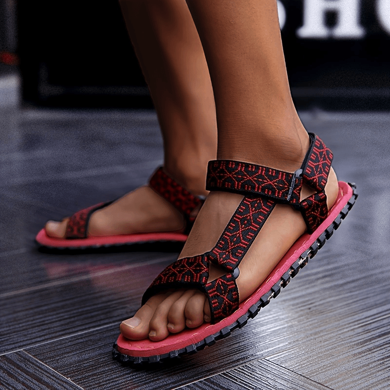 

Men's Classic Open Toe Breathable Sandals, Comfy Non Slip Casual Durable Beach Water Shoes, Men's Summer Footwear