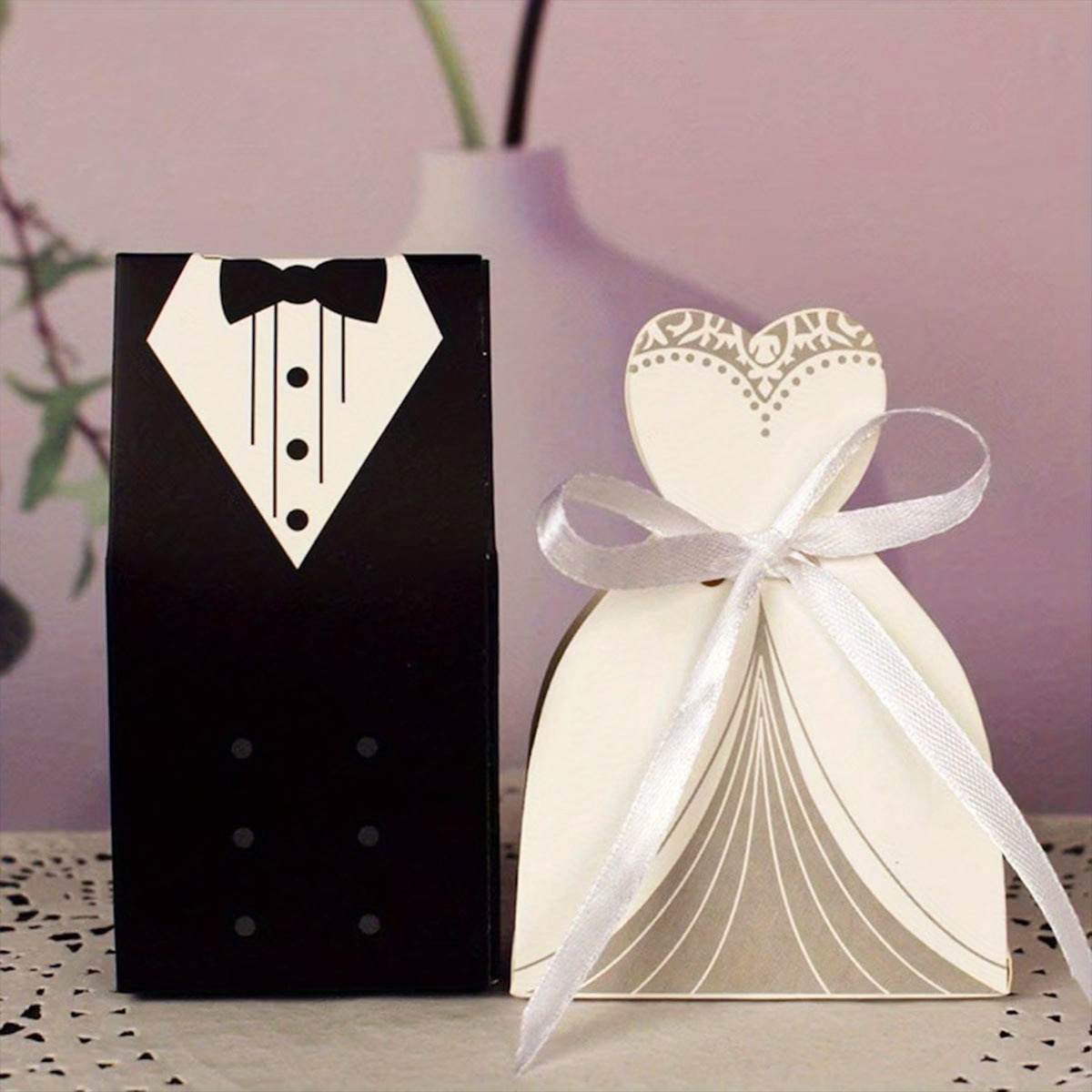 

100pcs Exquisite Wedding - Beautifully For & Groom, Party Supplies For