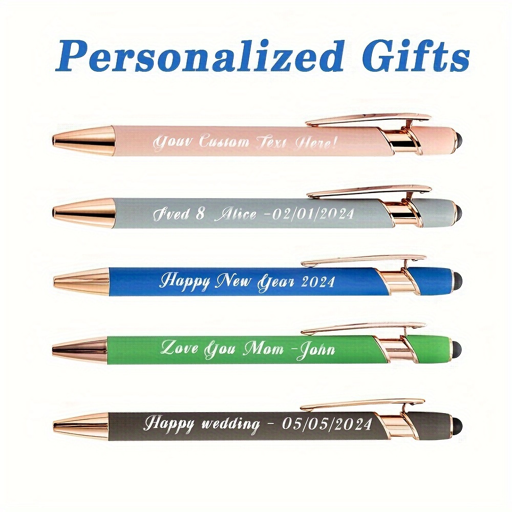 

15- Personalized , Engraved Metal Ballpoint Touchscreen Tip, Promotional For Adults 14+, No Required