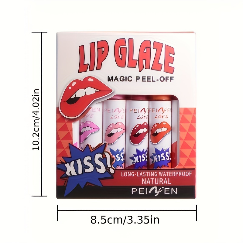 6-delni set odstranljivih sijajev za ustnice - Dolgoobstojni, mat zaključek tekoča šminka & lip gloss - Ne bledi, odporen proti razmazovanju za vse tipe kože. podrobnosti 4