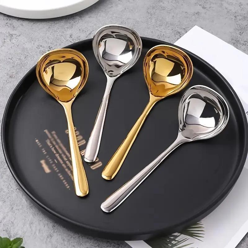 

Stainless Steel Thickening Spoon Long Handle Hotel Hot Pot Spoon Soup Ladle Home Kitchen Essential Tools