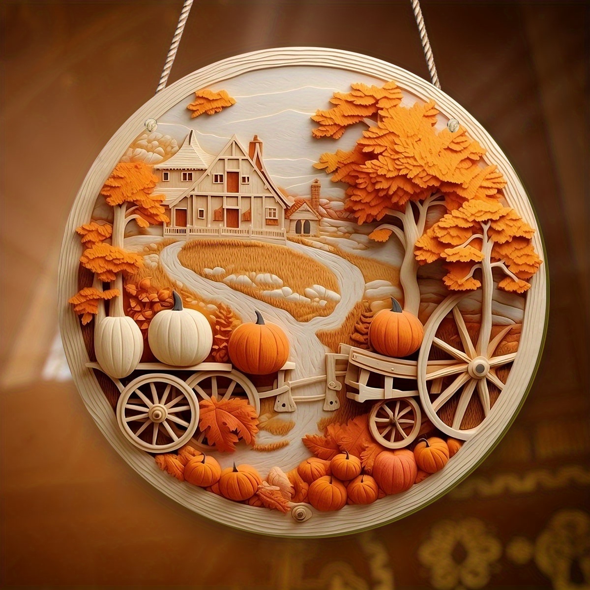 

[] 1pc Thanksgiving Wooden - Unique - Art For , Restaurant, Bar, , And