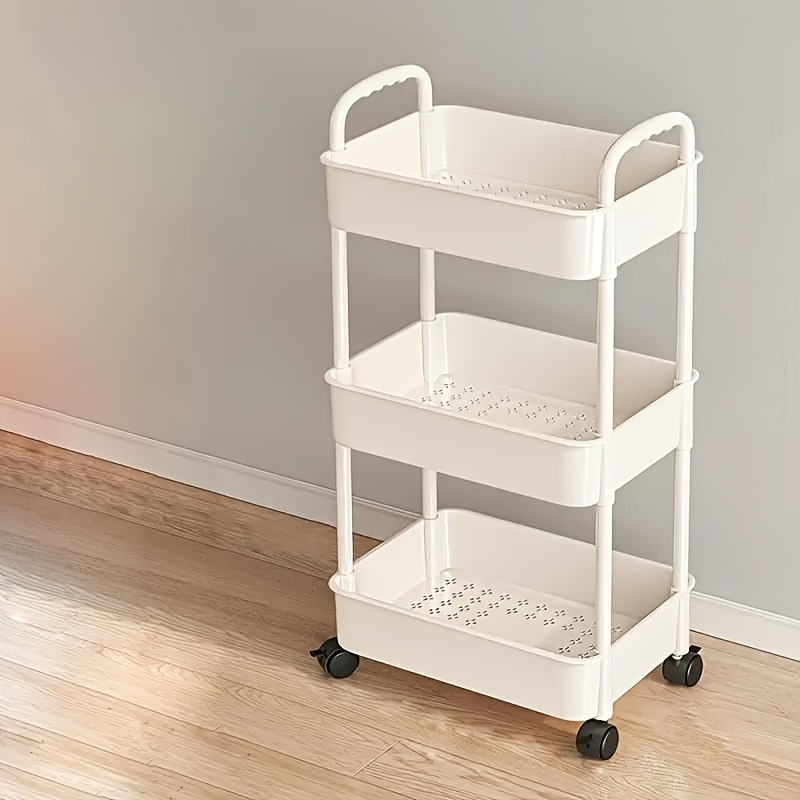 

Small Cart Storage Rack, Bedroom Storage Rack, Household Kitchen Movable Storage Rack, Multi-layer Organizing Rack