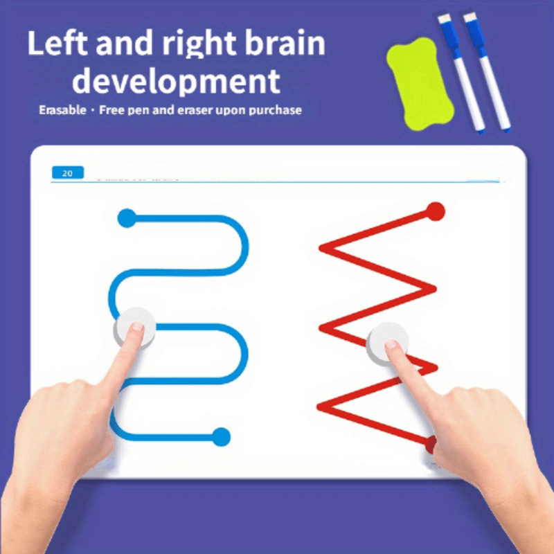 

1 Ensemble de 20 jouets de développement du cerveau pour enfants, améliorant la concentration, l'entraînement de la motricité fine et la réflexion, puzzles éducatifs pour les jeux et l'apprentissage