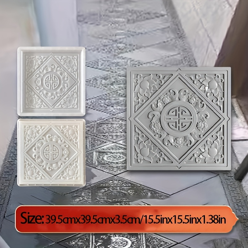 

Vintage-style Cement Brick Mold - Durable Plastic, Perfect For Courtyard Decor & Antique Building Effects Brick Molds For Cement