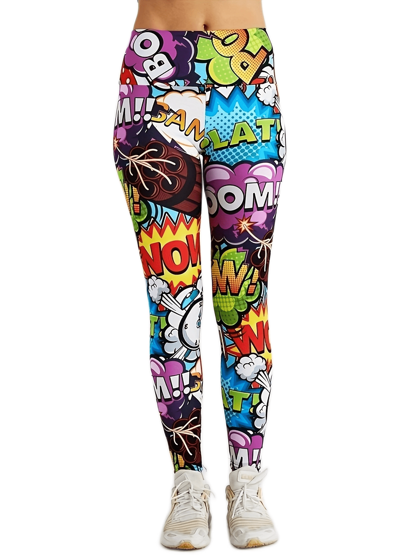 womens high waisted 3d print push leggings comic cartoon Temu