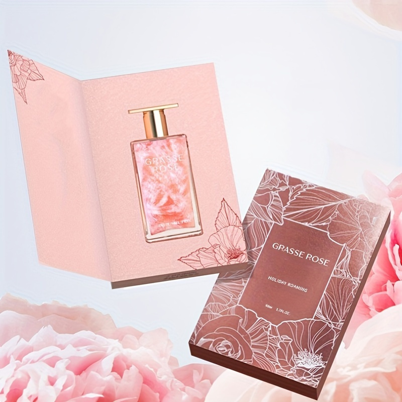 

50ml Grasse Rose Perfume Gift Set For Women, Eau De Parfum, Long-lasting Scent, Floral Spicy Oriental Notes