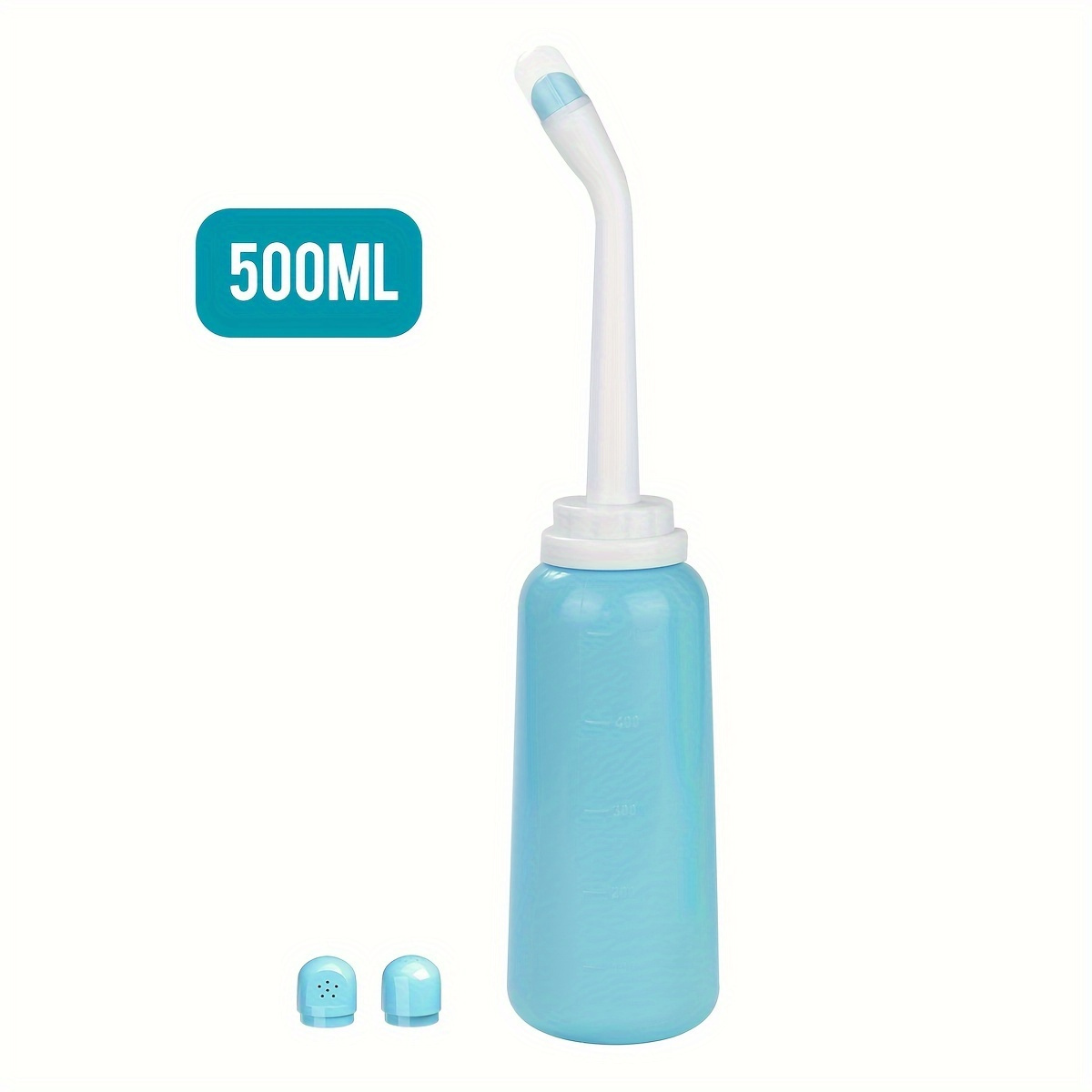 

Portable Bidet Sprayer 500ml, Handheld Travel Bath Tub With 2 Nozzles For Hygienic Cleaning And Travel