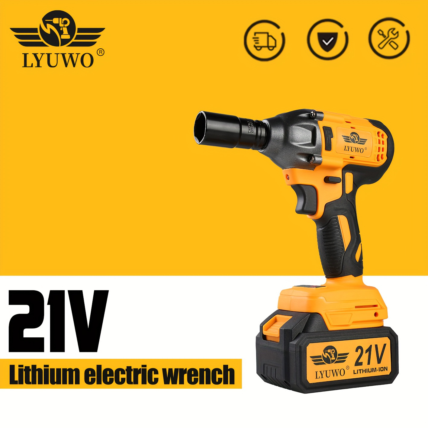 

21v Brushless High-torque Impact Wrench Set, Cordless 350nm Power, Heavy-duty Auto Repair Tool With Rechargeable Lithium Battery, Us Plug - Ideal For Diy & Professional Use