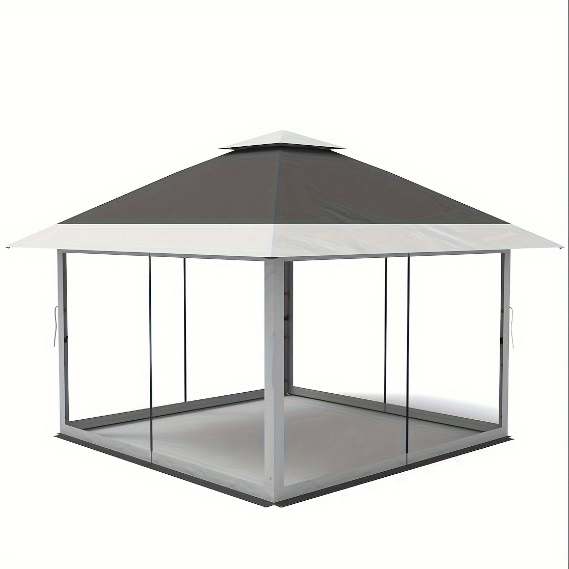 

Pop Up Gazebo Outdoor Canopy Shelter With Mosquito Netting 4 Stanbags Instant For Lawn, Garden, Backyard, Deck