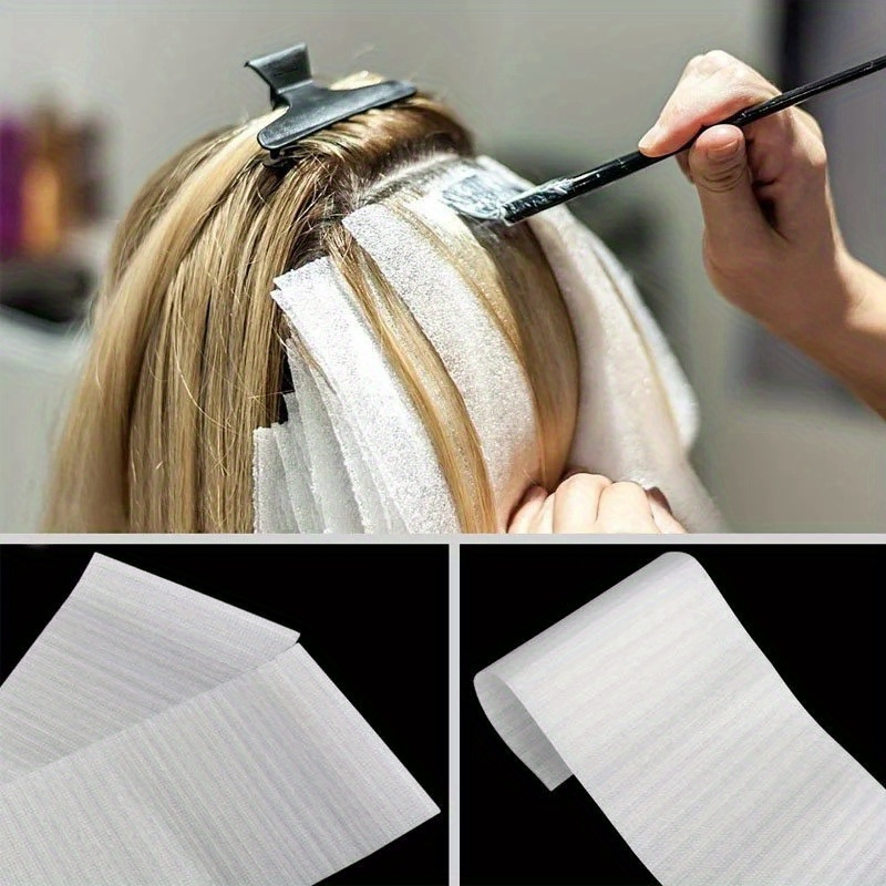 

50pcs/set Highlighting Hair Tint Paper, Reusable And Easy-to-use Hair Dye Isolation Sheets, Hairdressing Dyeing Tools