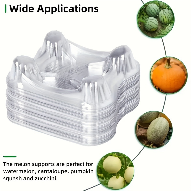 

50/100 Piece Durable Plastic Melon Slicers - Watermelon & Cantaloupe Toppers With Anti-rot Design
