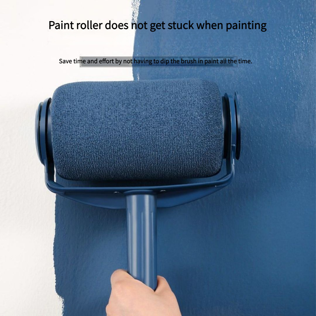 

1pc Self-suction Large Paint Roller Brush - 6" Fabric, Ideal For Walls & Wallpaper Application