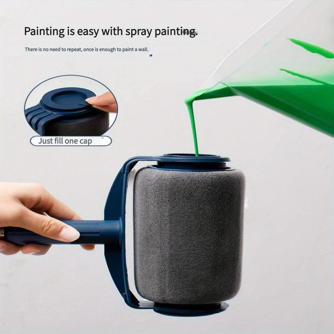 ultimate 1pc Self-Suction Large Paint Roller Brush - 6" Fabric, Ideal for Walls & Wallpaper Application 10 1pc Self-Suction Large Paint Roller Brush - 6