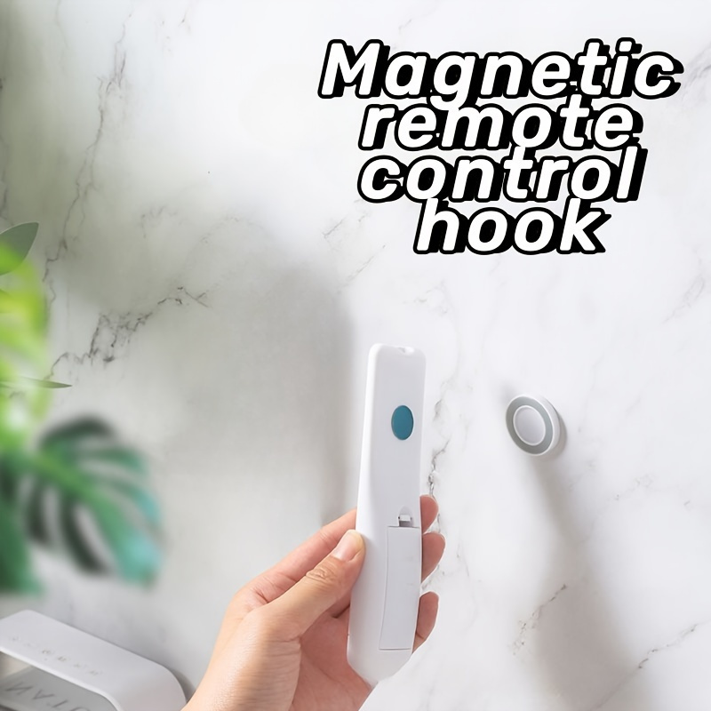 

6-pack Magnetic Remote Control Holder, Casual Wall Mount Utility Hooks With Non-slip Strong Adhesive, No Drill Needed.